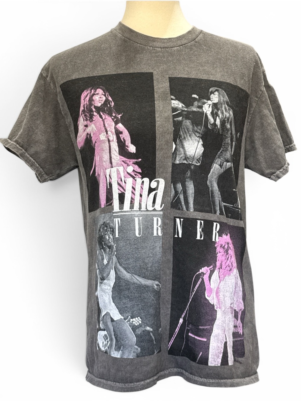 Tina Turner Graphic Short Sleeve Tee - Charcoal